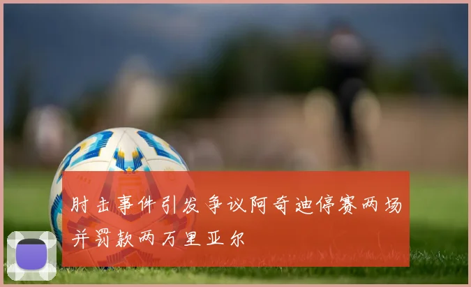 肘击事件引发争议阿奇迪停赛两场并罚款两万里亚尔